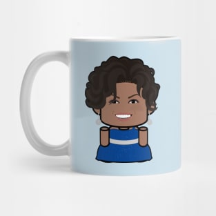 Mrs. Obamabot POLITICO'BOT Toy Robot (Blue Dress) Mug